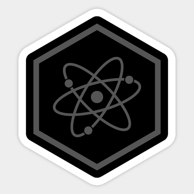 Atom Sticker by Dark_Ink